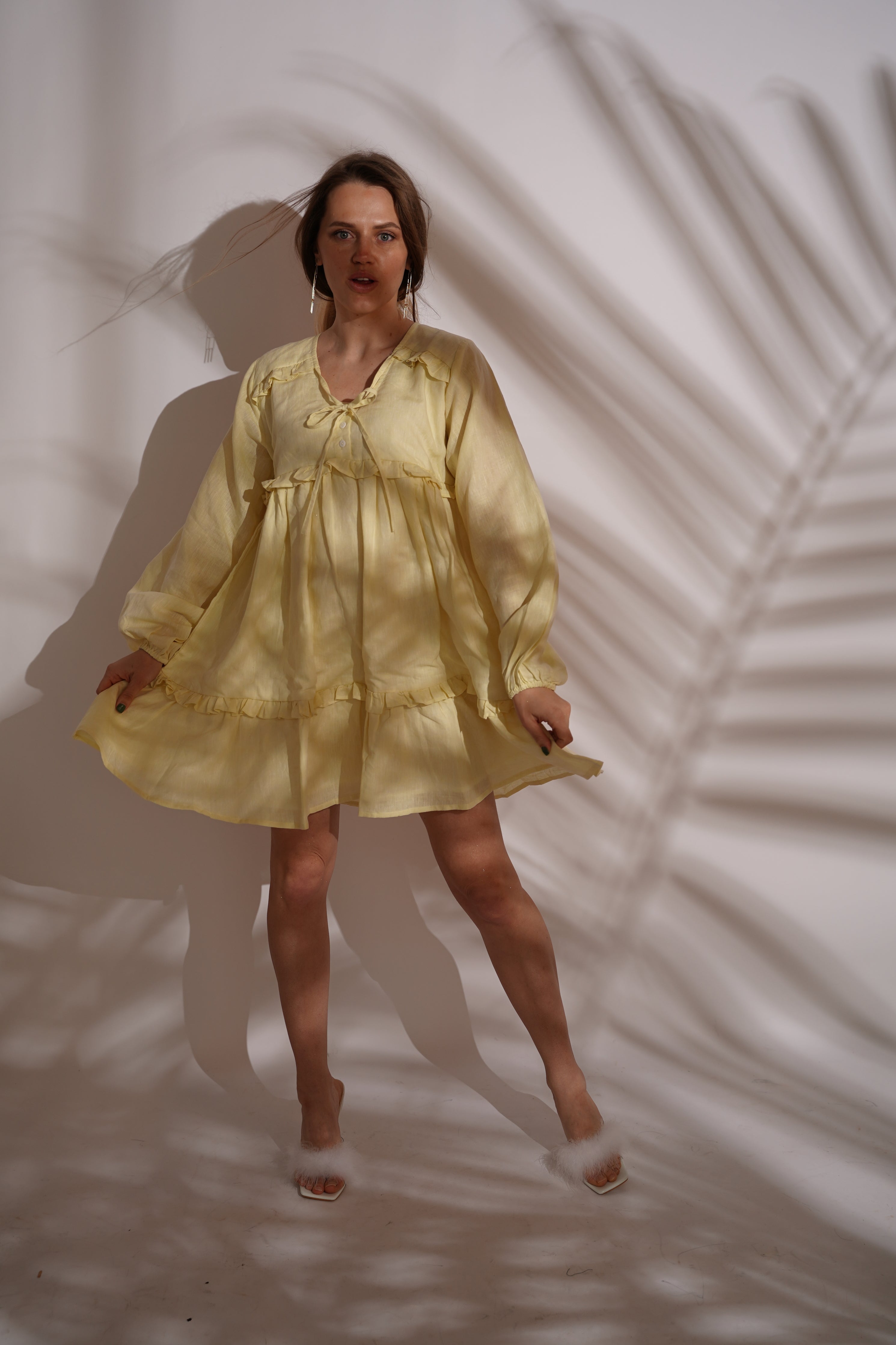 Buttercup Linen Dress