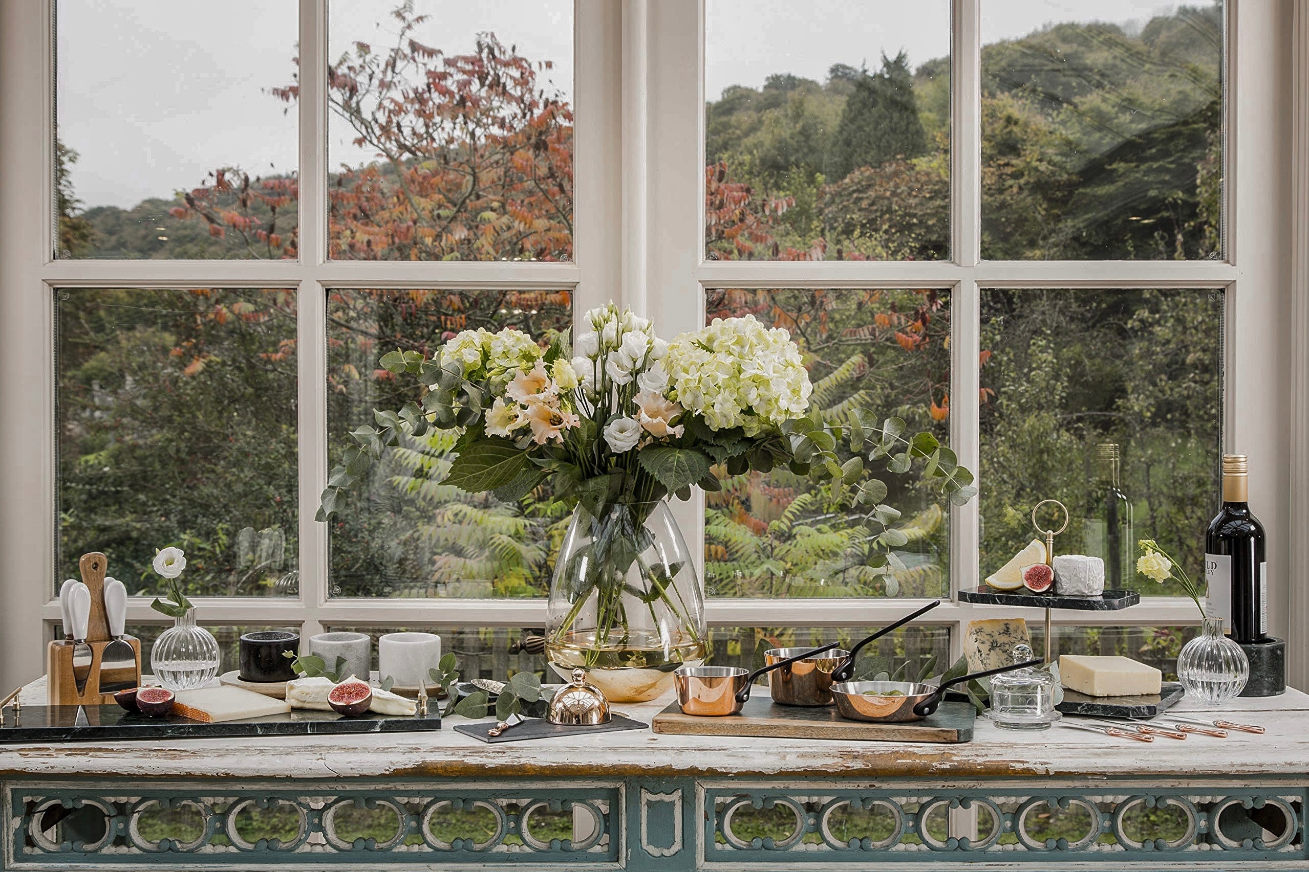 Green Marble Tiered Serving Stand