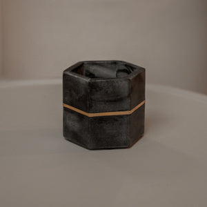 Black Marble Planter