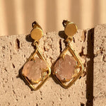 Load image into Gallery viewer, Rose Quartz Earrings
