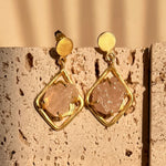 Load image into Gallery viewer, Rose Quartz Earrings
