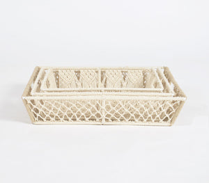 Macrame Tray Set