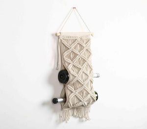 Bohemian Macrame Wine Rack